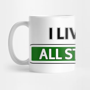 I live on All star Ave Mug